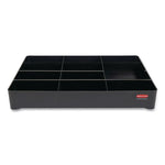 Amenity Organizer for all Rubbermaid Commercial Full Size and Compact Housekeeping Carts, 11 Sections, 18.75 x 3.62, Black