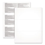 2024 W-2 3-Up Employee Copy Blank Front with Copy B Backers; 8.5 x 3.66, 3 Forms/Sheet, 300 Forms Total