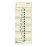 Time Clock Cards, Replacement for 10-800292/K14-15/M-33, One Side, 3.5 x 9, 100/Pack