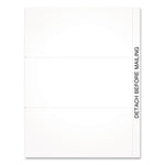 2024 W-2 or 1099 Blank 3-Up Laser/Inkjet Forms, 8.5 x 3.66, 3 Forms/Sheet, 102 Forms Total