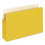 Colored File Pockets, 3.5" Expansion, Legal Size, Yellow