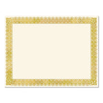 Certificates, 8.5 x 11, Ivory with Gold Border, 15/Pack