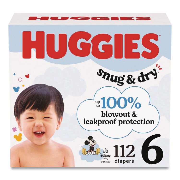 Sung and Dry Diapers, Size 6, 35+ lbs, 112/Carton