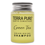 Terra Pure Shampoo Jam Jar, Green Tea Lemongrass, 1 oz Jar, 300/Carton