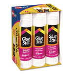 Permanent Glue Stick, 1.27 oz, Applies White, Dries Clear, 6/Pack, 12 Packs/Carton