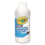 Washable Paint, 12 Assorted Colors, 16 oz Bottle, 12/Set