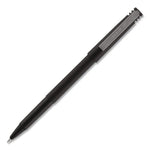 Rollerball Pen, Stick, Extra-Fine 0.5 mm, Black Ink, Black Barrel