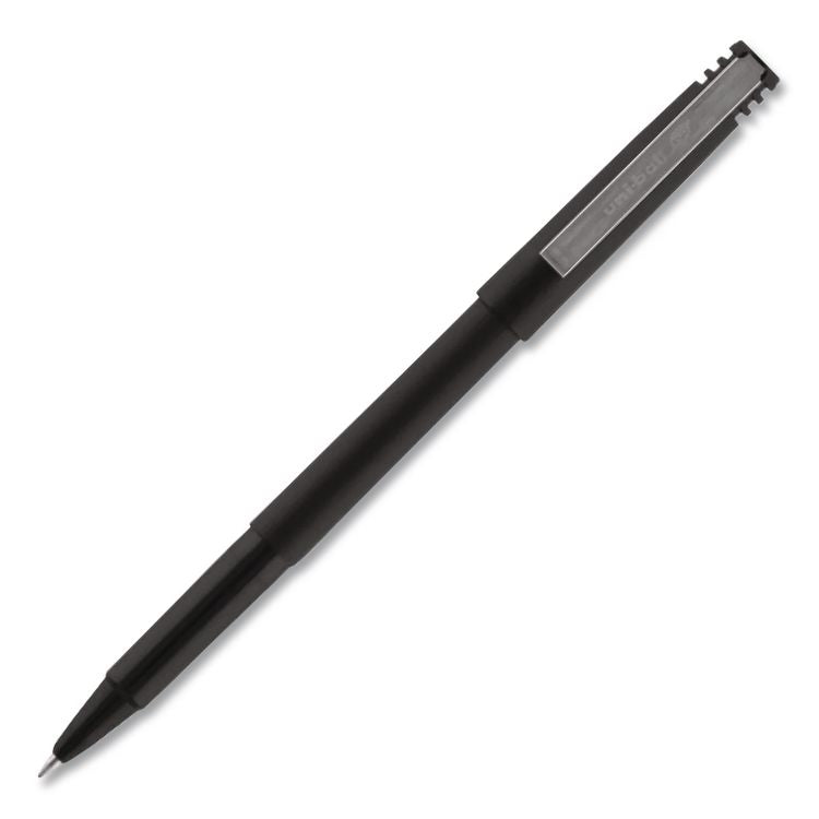 Rollerball Pen, Stick, Extra-Fine 0.5 mm, Black Ink, Black Barrel