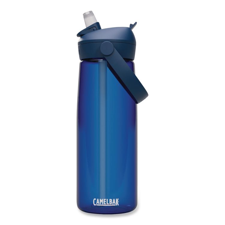 Thrive FlipStraw Plastic Water Bottle, 25 oz, Oxford