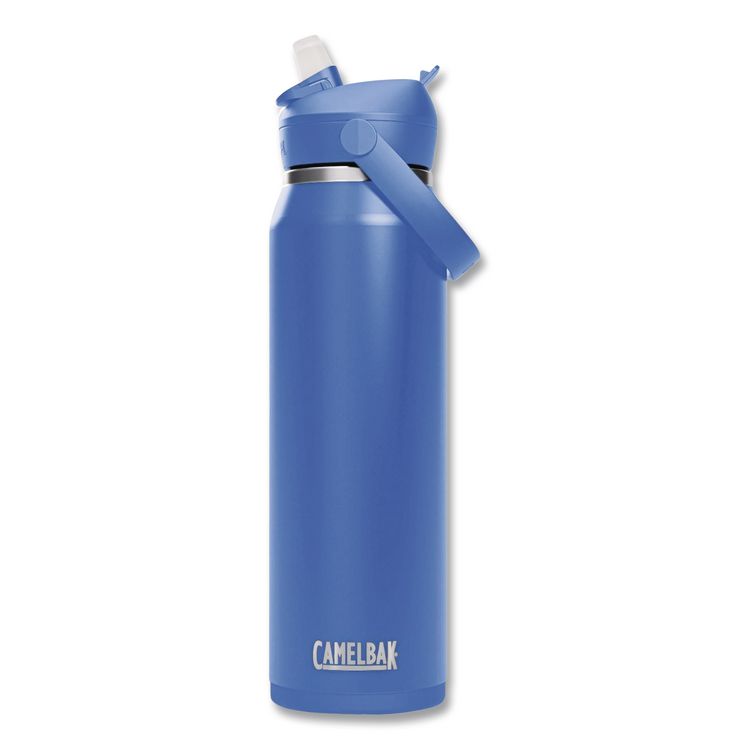 Thrive FlipStraw Stainless Steel Vacuum Insulated Water Bottle, 32 oz, Sky Blue