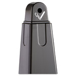 GroundsKeeper Cigarette Waste Collector, Pyramid, 1 gal, 12.25 x 39.75,  Black