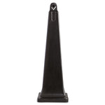 GroundsKeeper Cigarette Waste Collector, Pyramid, 1 gal, 12.25 x 39.75,  Black