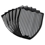 Disposable Urinal Floor Mat, Nonslip, Fresh Blast Scent, 17.5 x 20.38, Black, 6/Carton