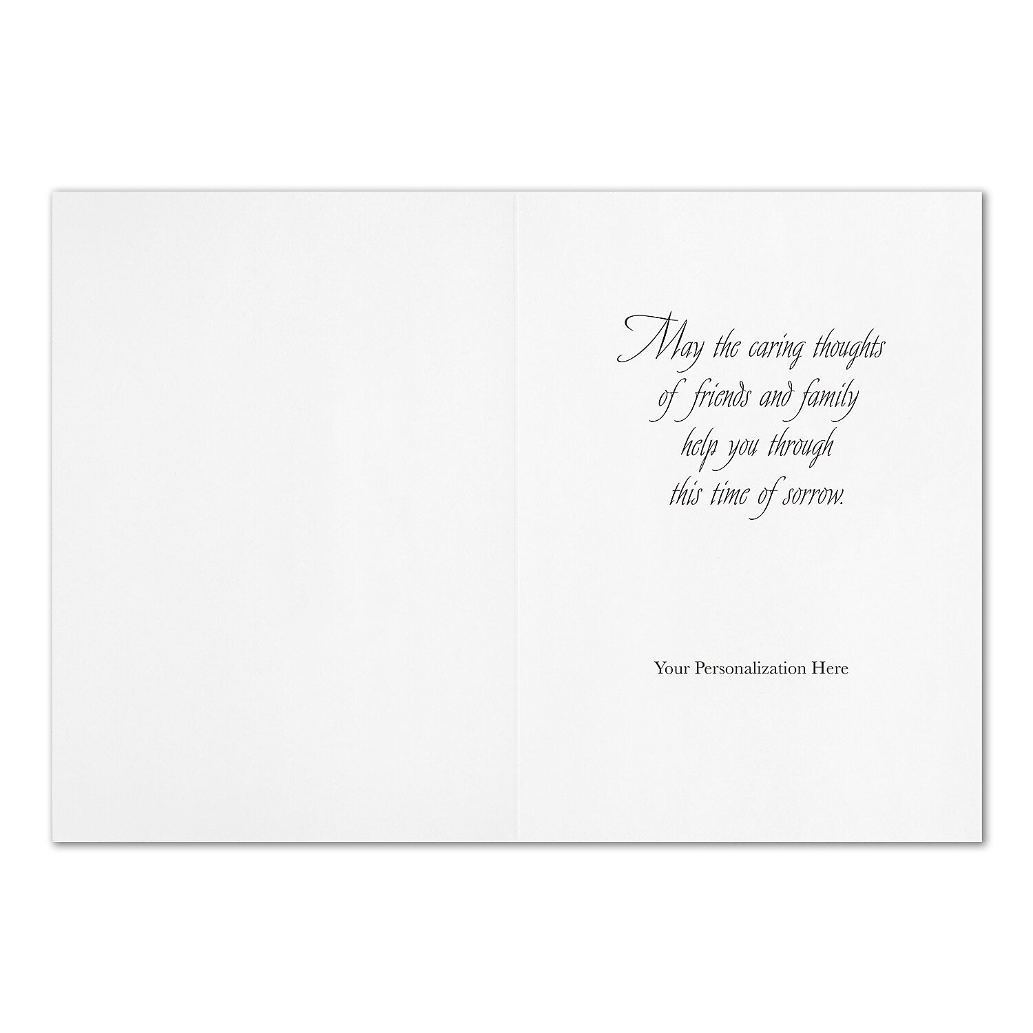 "Comfort Roses" Sympathy Card w/ Gold Lined White Envelope, 100/BX
