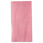 Wet Wipes, Stripe Design 11.5 x 24, White/Pink, 200/Carton