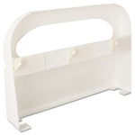 Health Gards Toilet Seat Cover Dispenser, Half-Fold, 16 X 3.25 X 11.5, White, 2/box