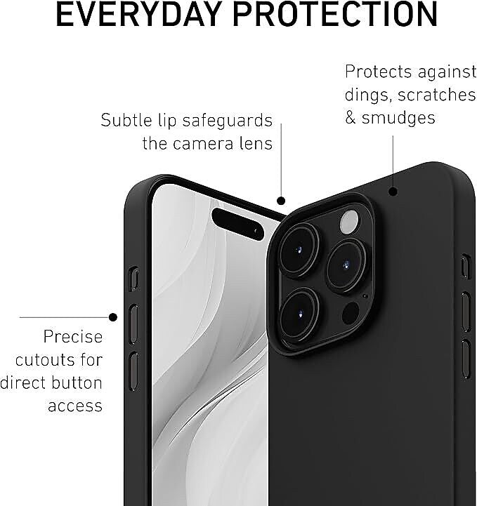 PEEL Magnetic MagSafe Phone Case for iPhone 15 Pro, Black (I15 PRO MAGSAFE BLAC)