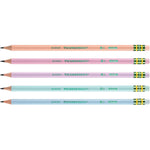 Ticonderoga® #2 Pastel Pencils, 5 Assorted Colors, 150 Count (DIXX13750)