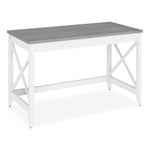 Alera Farmhouse Writing Desk, 47.24" x 23.62" x 29.53", Gray (ALEWSF4824GY)