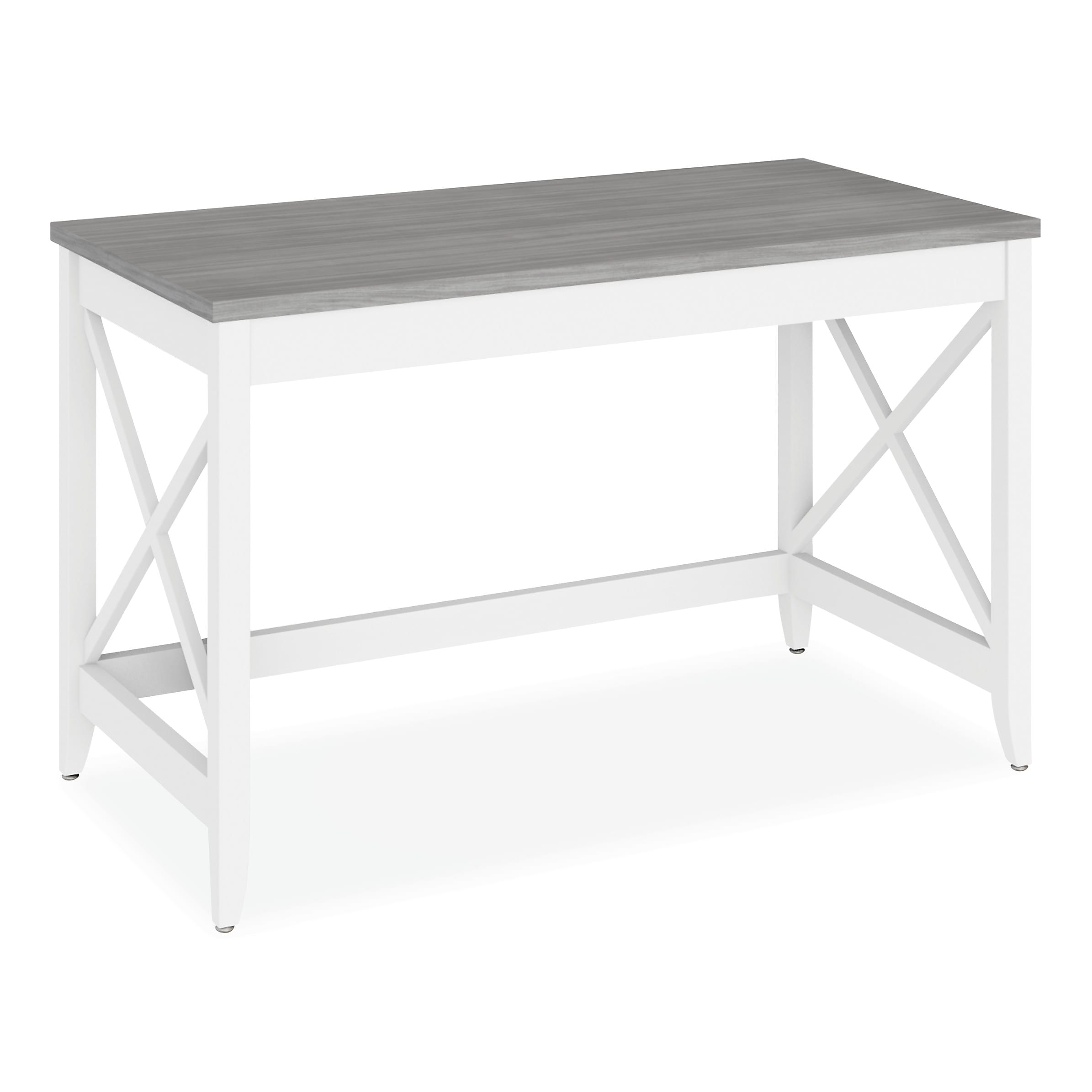 Alera Farmhouse Writing Desk, 47.24" x 23.62" x 29.53", Gray (ALEWSF4824GY)