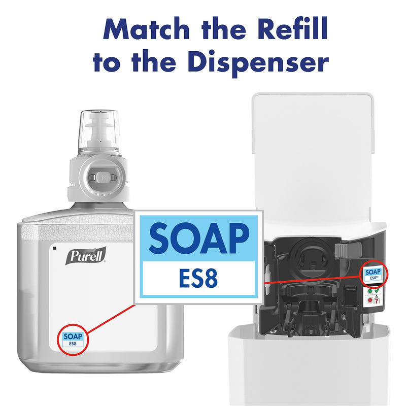 PURELL HEALTHY SOAP ES8 Automatic Wall Mounted Hand Soap Dispenser, White (7730-01)