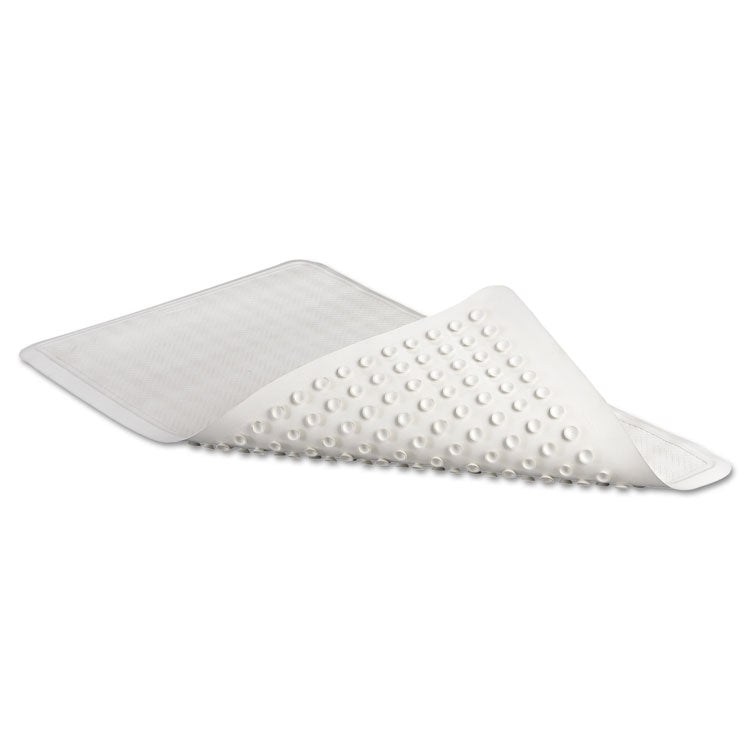 Safti-Grip Latex-Free Vinyl Bath Mat, 16 X 28, White