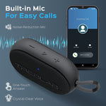 TREBLAB HD-Go Wireless Bluetooth Speaker, Waterproof, Black, Waterproof, Black