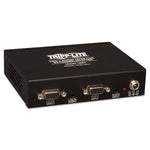 VGA with Audio Over CAT5/CAT6 Extender Splitter, Black, TAA Compliant
