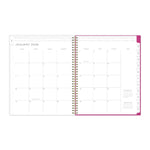 Planning Calendar KV Magenta Blooms PP 8.5x11 RY26 Wkly/Mthly Safety Wirebound -