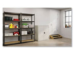 OIF 42"H Steel Storage Cabinet with 3 Shelves, Light Gray (CM4218LG)