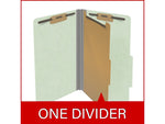 Medical Arts Press Pressboard Classification Folder, 1 Divider, 2" Expansion, Legal Size, Pale Green, 10/Box (DV-T52-14-3PGN)