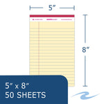 Roaring Spring Paper Products Enviroshades Notepad, 5" x 8.25", Legal Ruled, 6/Pack (74220)