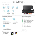 HP OfficeJet 250 Portable Wireless Color All-In-One Inkjet Printer, Print, Scan, Copy, Best for Home Office (CZ992A)