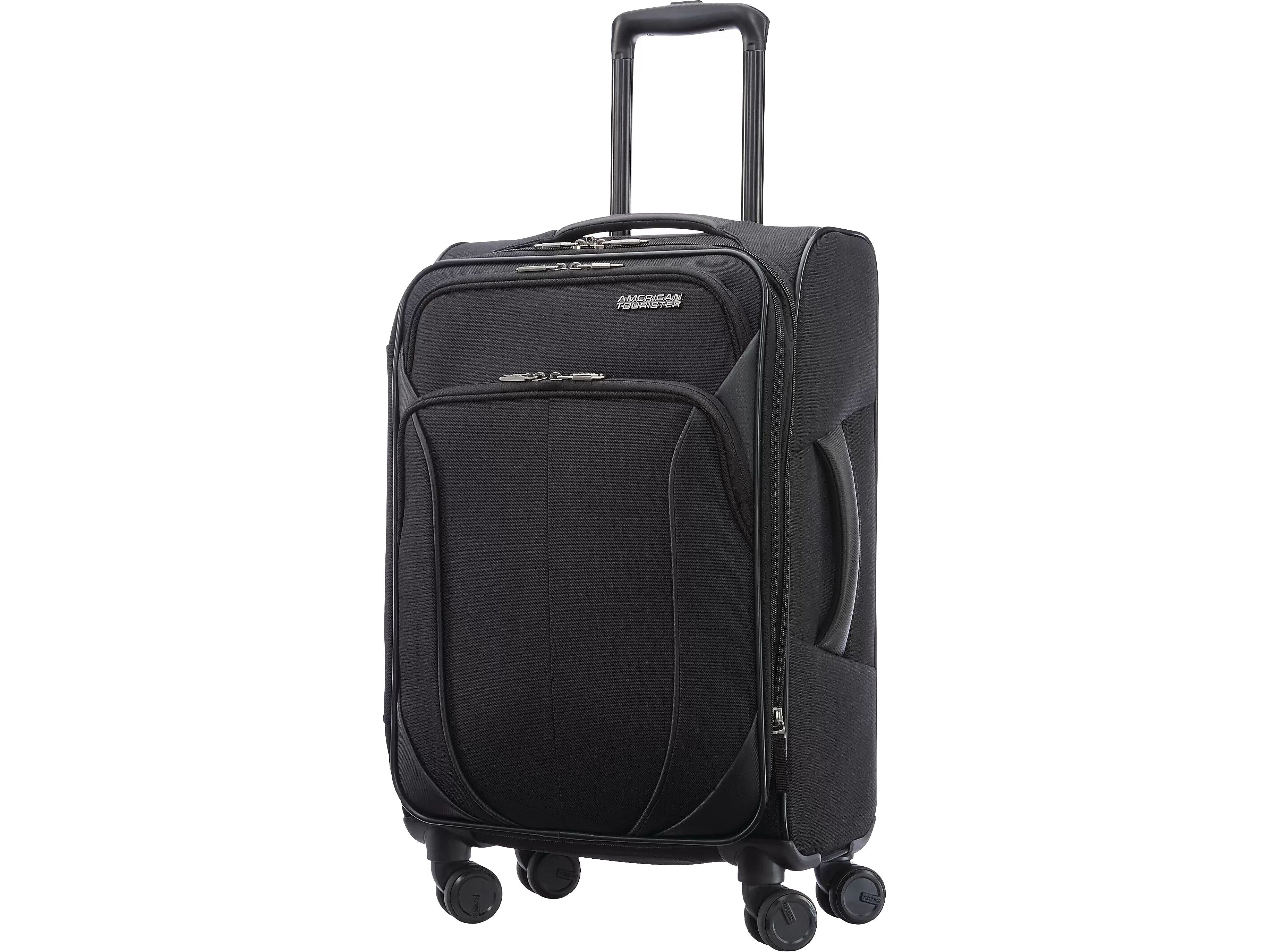 American Tourister 4 KIX 2.0 20" Carry-On Suitcase, 4-Wheeled Spinner, Black (142352-1041)