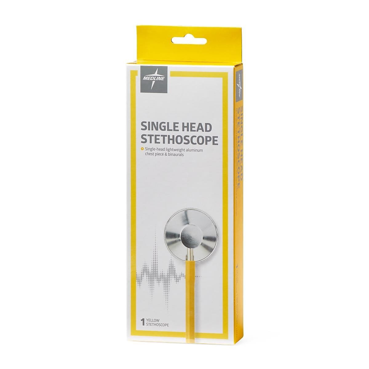 Medline Single Head Stethoscope, Yellow (MDS926108)