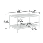 Sauder North Avenue 31"W x 20"D Coffee Table, Smoked Oak (423025)
