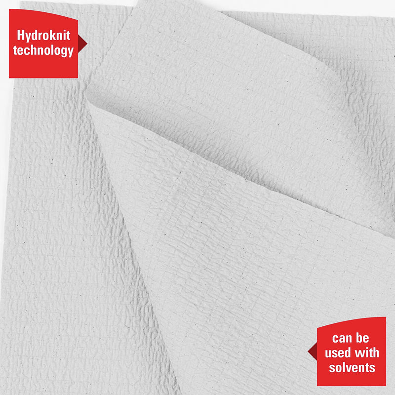 WypAll GeneralClean X60 Cleaning Cloths, 9.8" x 12.2", White, 130 Sheets/Roll, 12 Rolls/Carton (35401)