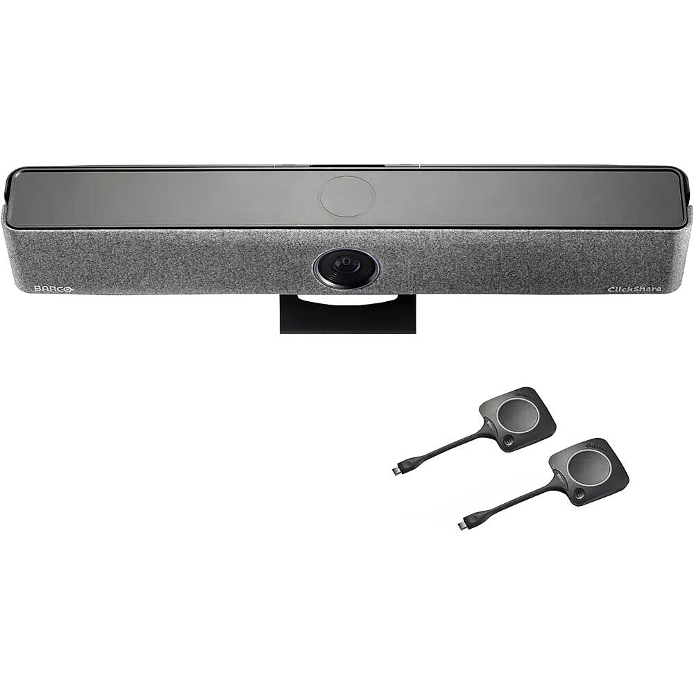 Barco ClickShare HD 4K All-in-One Video Bar Pro Conferencing Webcam, Black (R9861633USB2)
