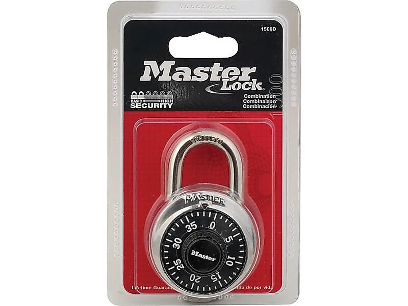 Master Lock Combination Padlock, Each (1500D)