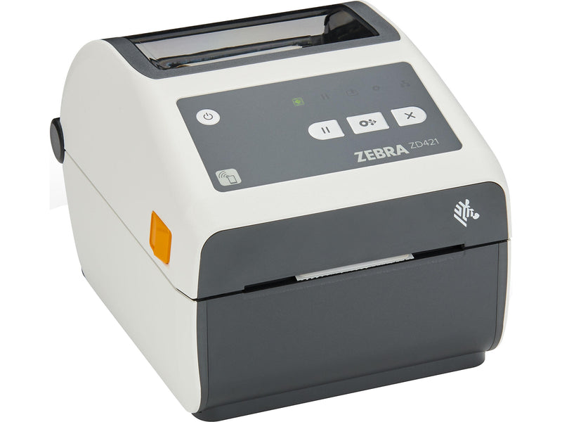 Zebra ZD4AH42-D01E00EZ Direct Thermal POS Barcode Printer, USB/Ethernet/Bluetooth/NFC, White