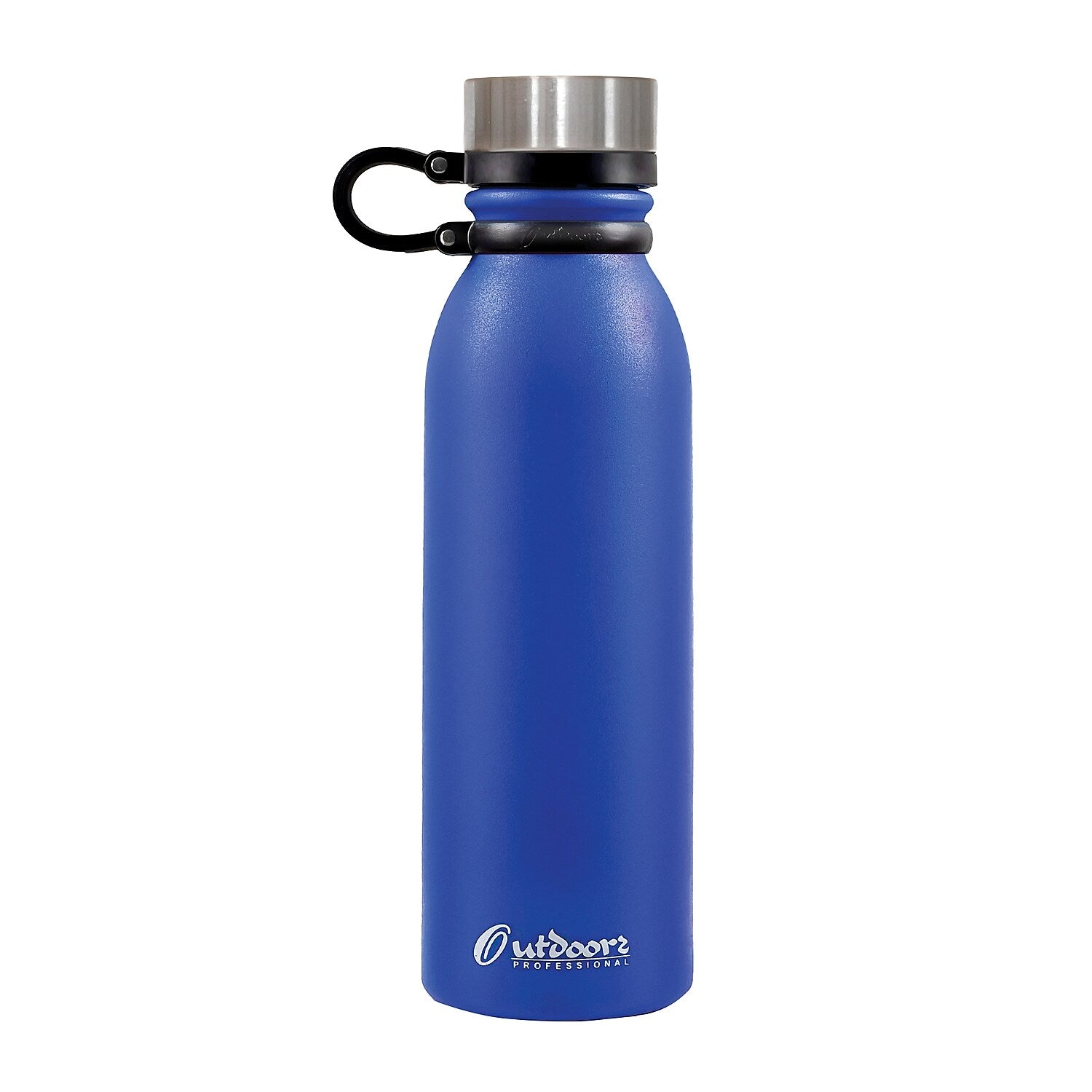 Outdoors Professional Stainless Steel Double Wall Insulated Travel Bottle, 20 oz., Blue (OUTD1312)