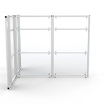 VersaDesk WorkNest 66"H x 79.5"W T-Shaped Cubicle Panel Workstation, White (WNCT-7296-W)