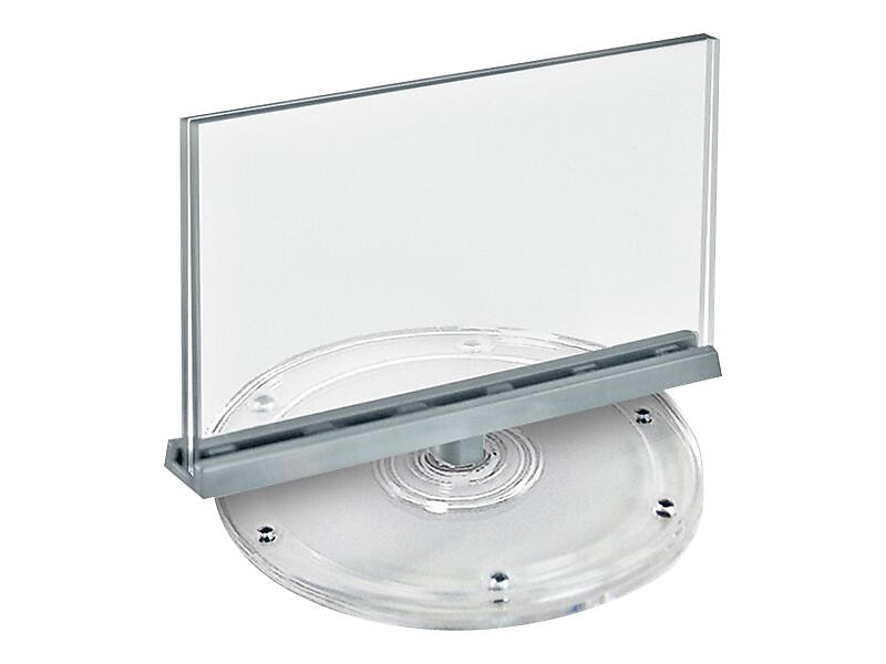 Azar Sign Holder, 8.5" x 5.5", Horizontal, Table Top, Clear, Acrylic, 2/Pack (108552)