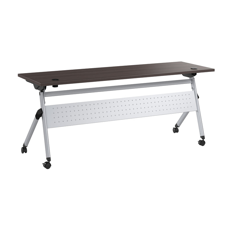 Bush Business Furniture Envision 72"W Foldable Training Room Table, Storm Gray (NVS010SG)