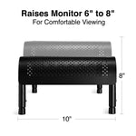 Staples TECH Adjustable Monitor Stand, Up to 24" Monitor, Black (29008)