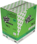 Scotch-Brite Scrubbing Sponges, Green/Yellow, 10 Sponges/Pack (74CC)
