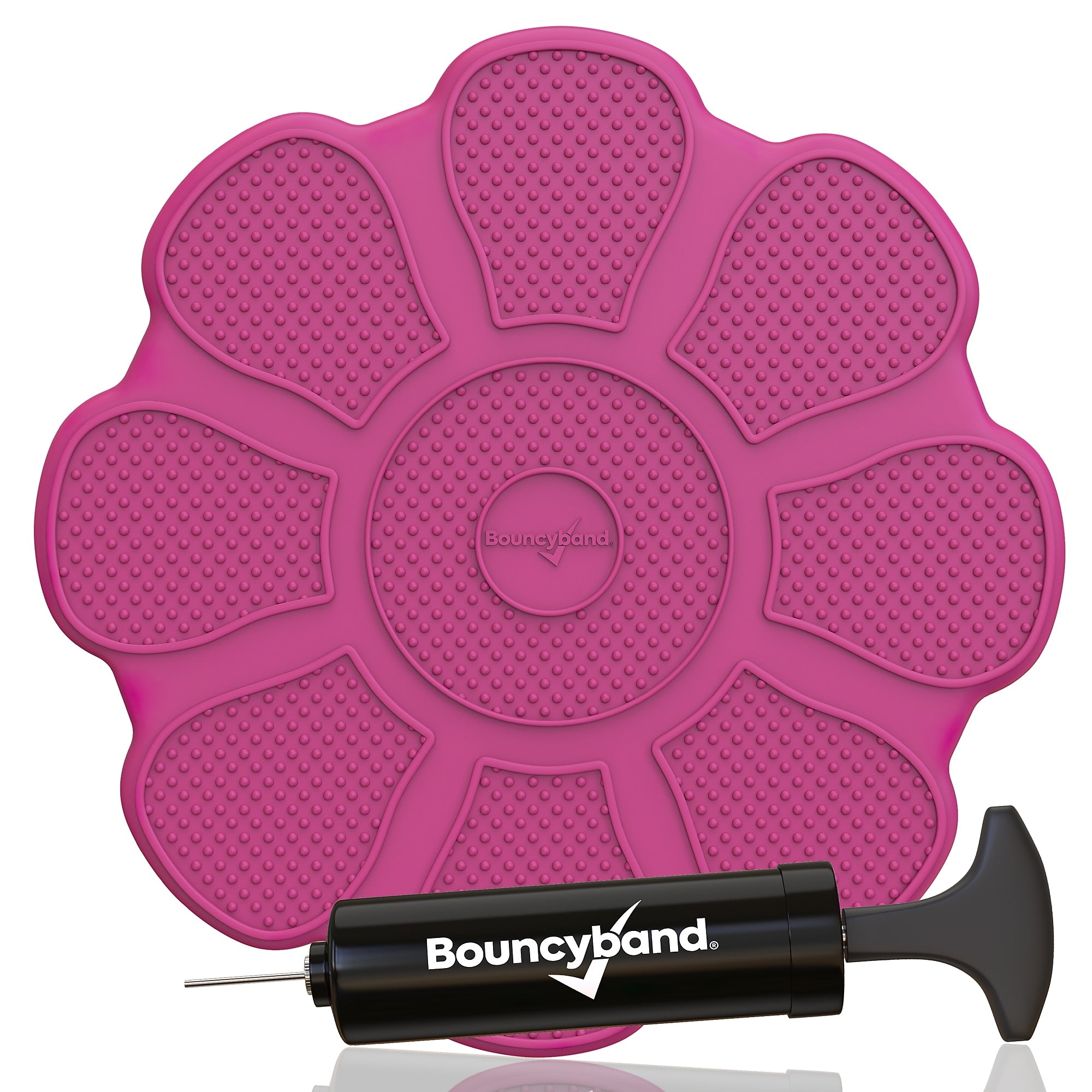Bouncy Bands Flower Sensory Wiggle Seat, Rose (BBAWSSFLRE)
