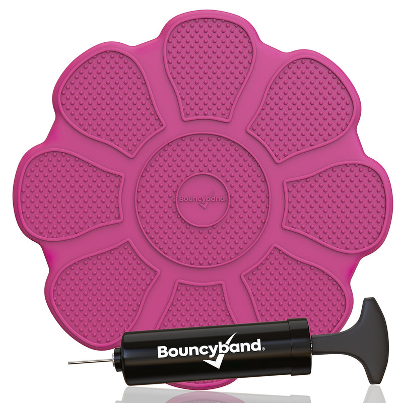 Bouncy Bands Flower Sensory Wiggle Seat, Rose (BBAWSSFLRE)