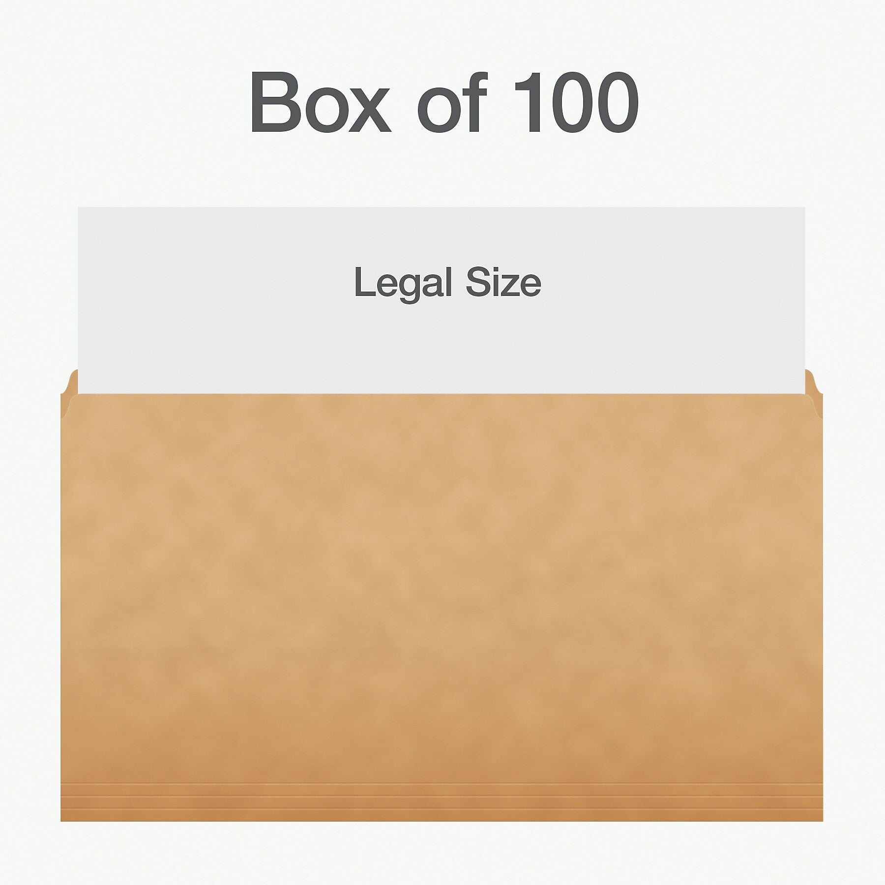 Pendaflex Heavy Duty File Folder, Straight Cut, Legal Size, Kraft, 100/Box (1007137)