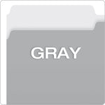 Pendaflex Recycled File Folder, 1/3-Cut Tab, Assorted, Legal Size, Gray, 100/Box (4350 1/3 GRA)
